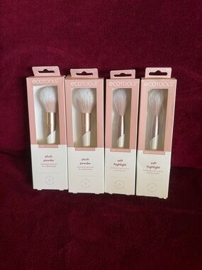 ecotools Blush Pink Luxe Face Brush Set - 4 Piece